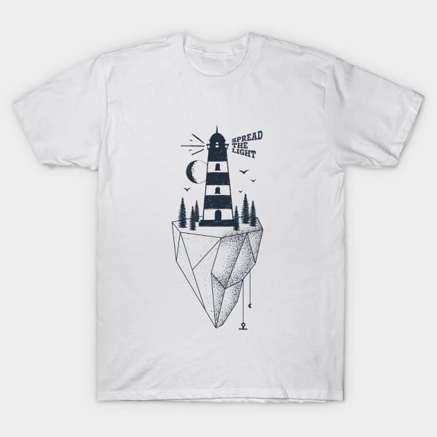 Lighthouse. Spread The Light T-Shirt by SlothAstronaut